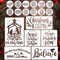 Nativity Stencils for Crafts Reusable Believe Holiday Drawing 12"L x 8"W